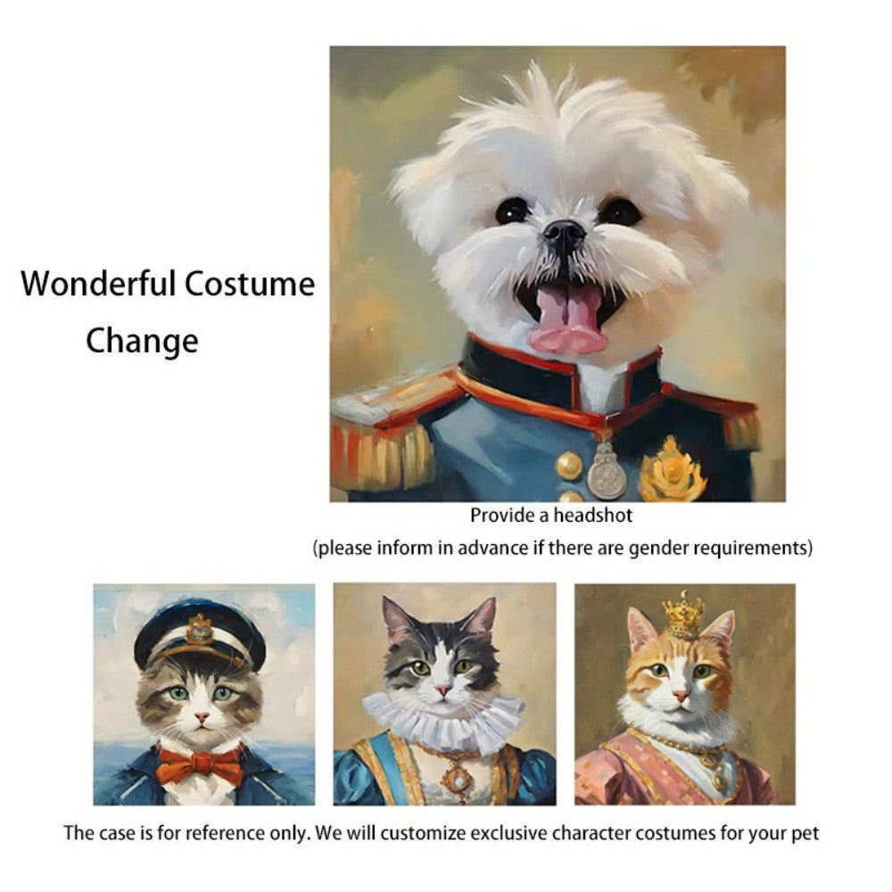 Custom Pet Portraits — Artistic paintings of cats and dogs drawn from your photos