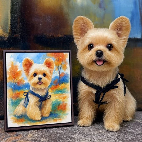 Custom Pet Portraits — Artistic paintings of cats and dogs drawn from your photos