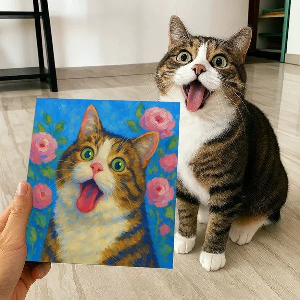 Custom Pet Portraits — Artistic paintings of cats and dogs drawn from your photos