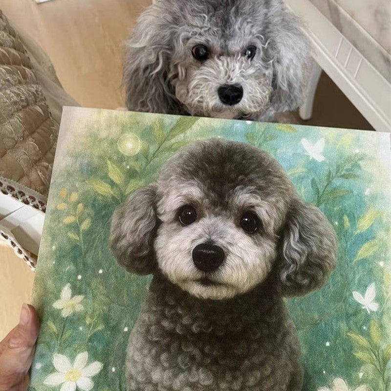 Custom Pet Portraits — Artistic paintings of cats and dogs drawn from your photos