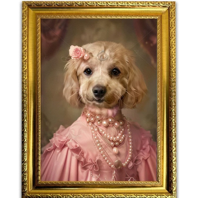 Custom Pet Portrait Painting – Personalized Dog & Cat Oil Portraits