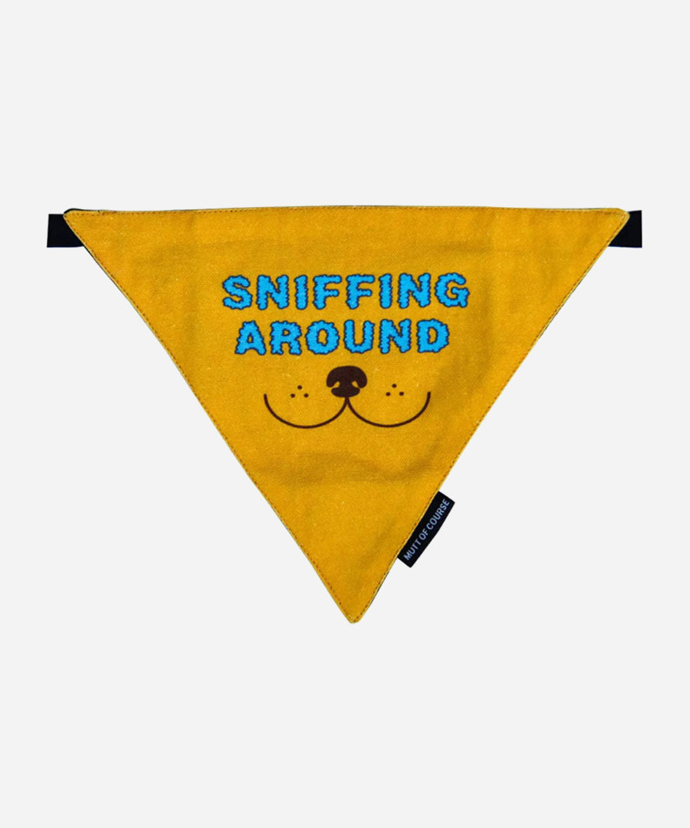 Mutt of Course Sniffing Around Bandana Small