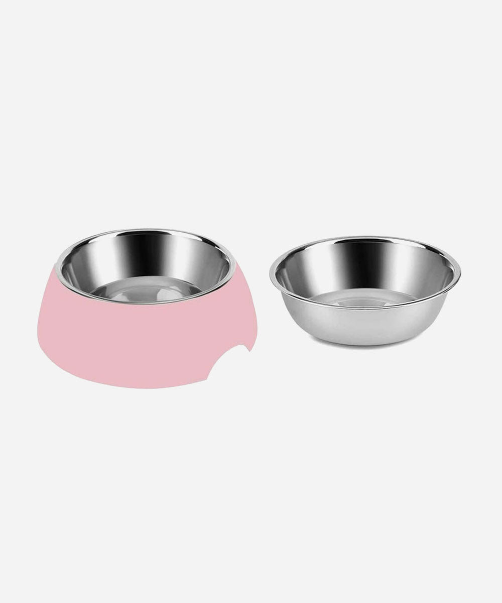 Food-Grade Melamine Base and Stainless Steel Bowl