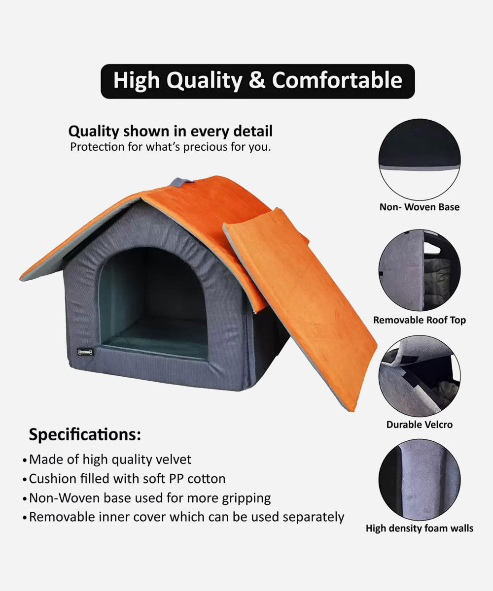 Foodie Puppies Foldable Soft  Velvet House