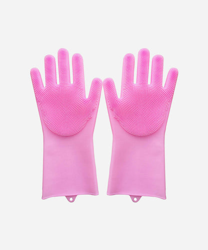 Silicone Glove Cleaning Sponge, Dishwashing Gloves
