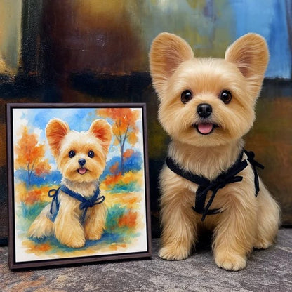 Custom Pet Portraits — Artistic paintings of cats and dogs drawn from your photos