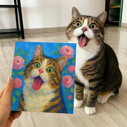 Custom Pet Portraits — Artistic paintings of cats and dogs drawn from your photos