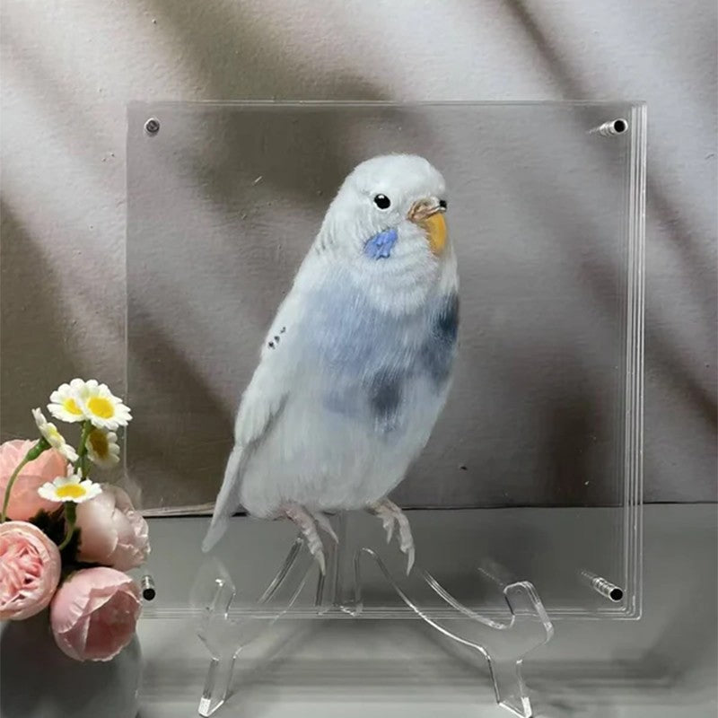 Custom Glass Pet Portrait -Hand-Painted
